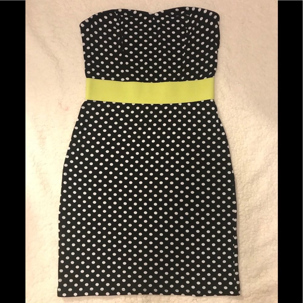 Strapless Polka Dot dress